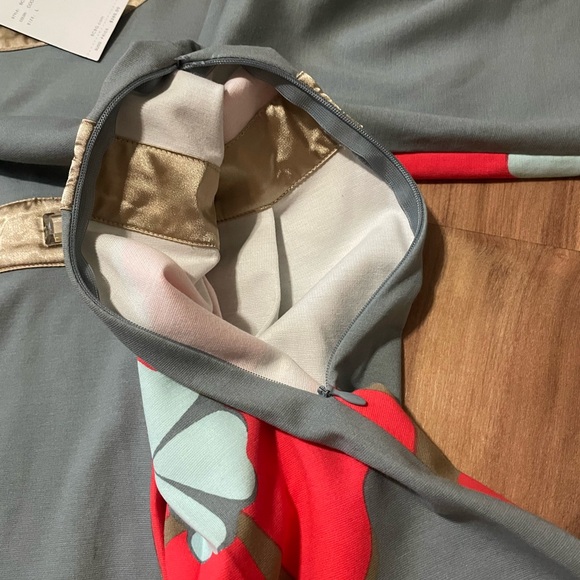 NWT BCBGMaxAzria Retro Floral Dress Sz L - Picture 5 of 7